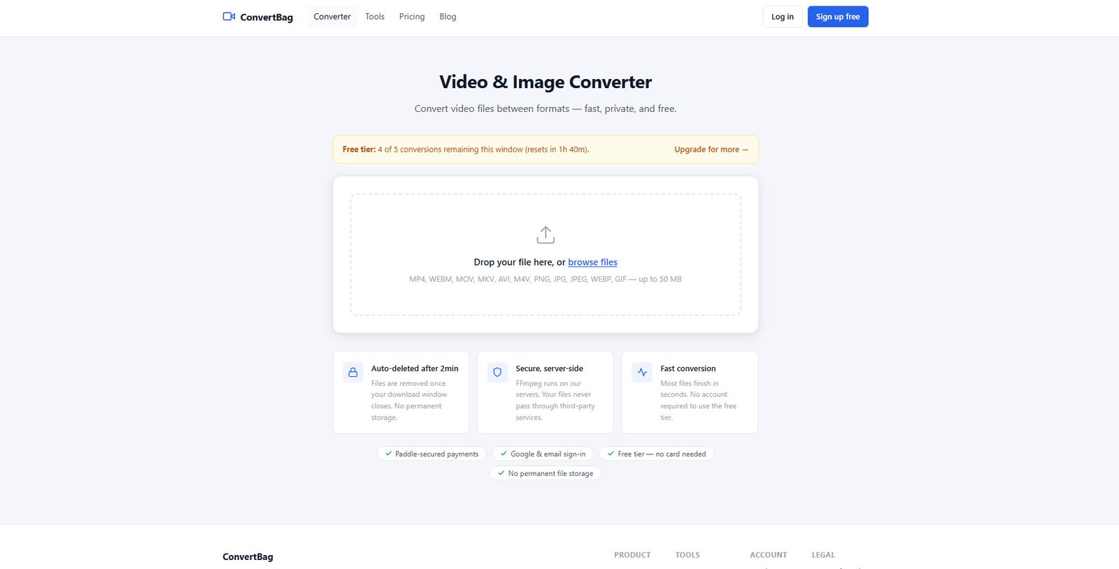 convertbag.com screenshot 1