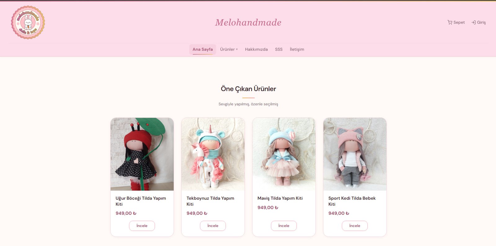 melohandmade.com screenshot 1